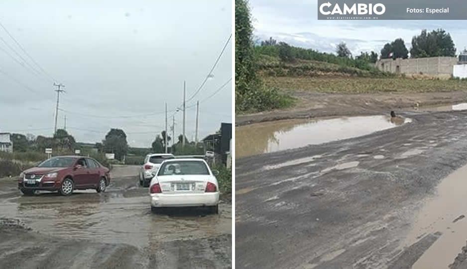 Llenas de baches y destruidas, así se encuentran las rutas de evacuación del volcán Popocatépetl