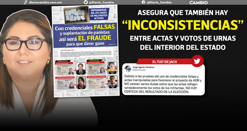 Ahora Geno alega FRAUDE con SUS credenciales de elector fake (FOTOS)