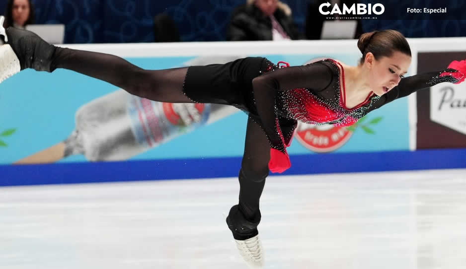 Valieva hace el primer salto cuádruple en los Juegos Olímpicos ¡y sólo tiene 15 años!