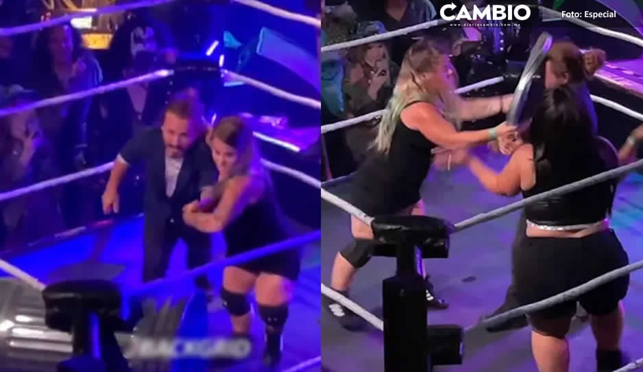 Luchadores minis pelean vestidos de Johnny Depp y Amber Heard (VIDEO)