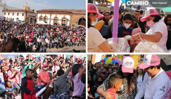 En un evento con más de 5 mil asistentes; Lorenzo Rivera celebra el Día del Niño en Chignahuapan