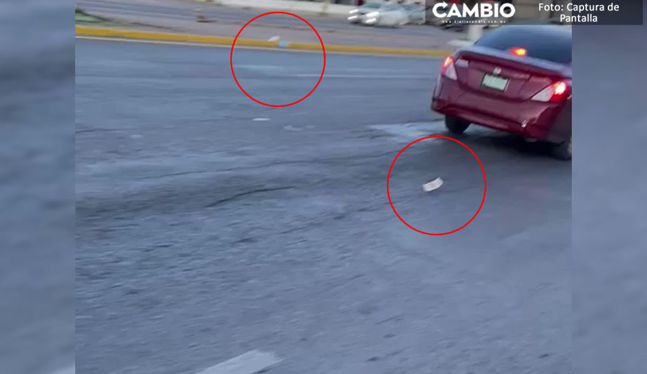 ¿Un regalo del cielo? Llueve dinero en calles de Monclova, Coahuila (VIDEO)