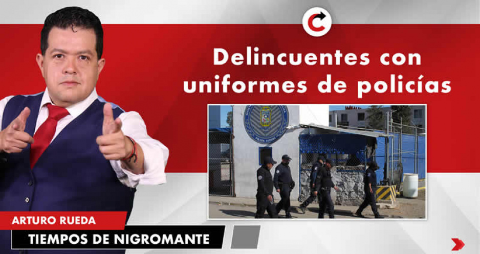 Delincuentes con uniformes de policías