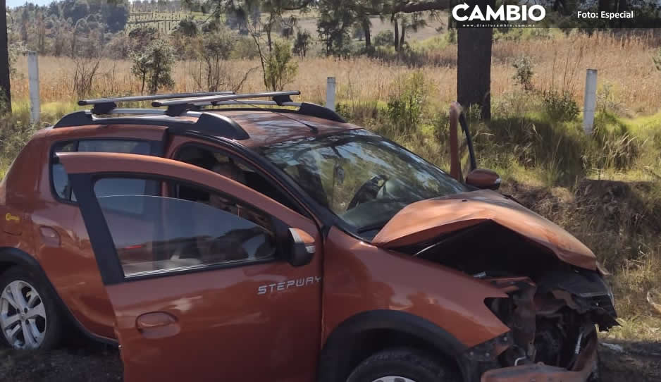 Accidente en la autopista México-Puebla deja un lesionado