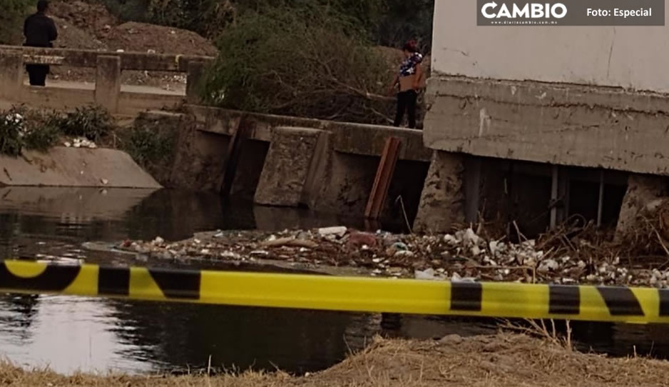 Encuentran cadáver de un hombre en el Canal de Valsequillo de Yehualtepec