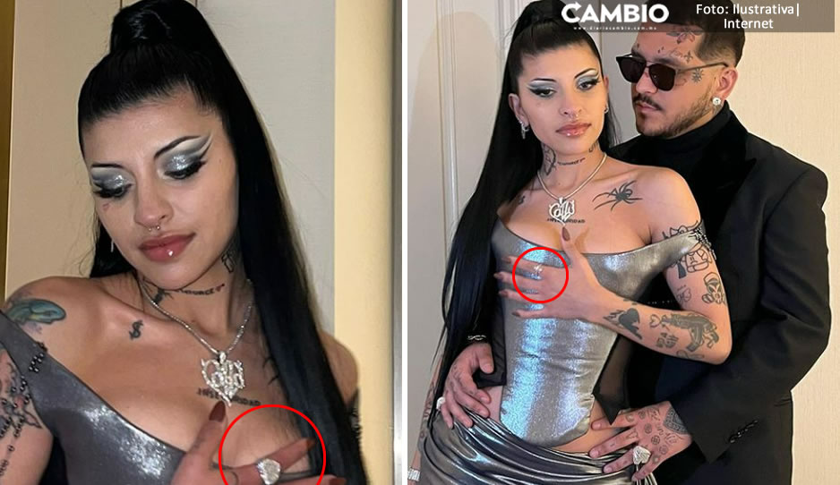 ¡No entiende! Nodal regala costoso anillo de diamantes a Cazzu