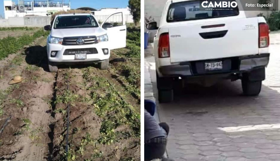 Hombres armados roban camioneta y 100 mil pesos a campesino en Tecamachalco