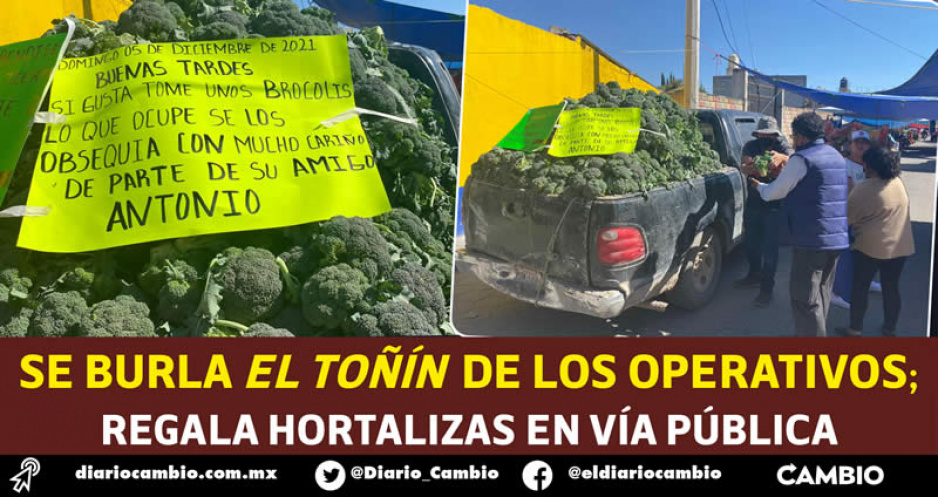 El Toñín cumple un año de regalar verduras, pese a advertencias de captura (VIDEO)