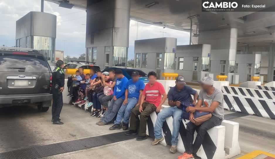 Tras persecución, detiene a “pollero” y rescatan a 12 migrantes en Texmelucan