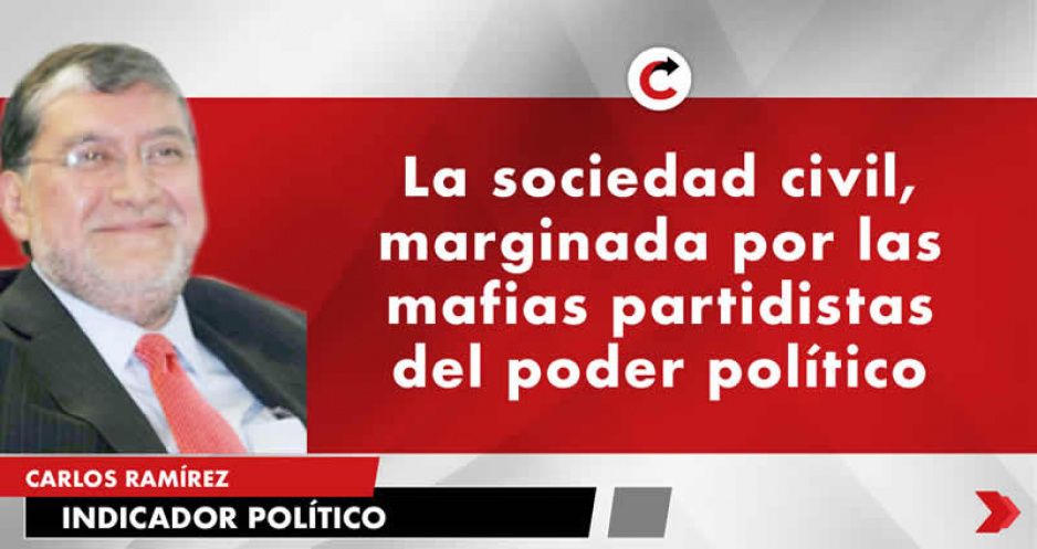 La sociedad civil, marginada por las mafias partidistas del poder político