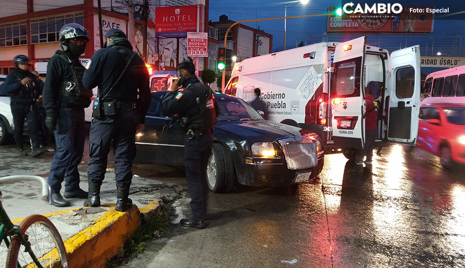 Balacera en pleno centro de Texmelucan deja tres personas lesionadas 