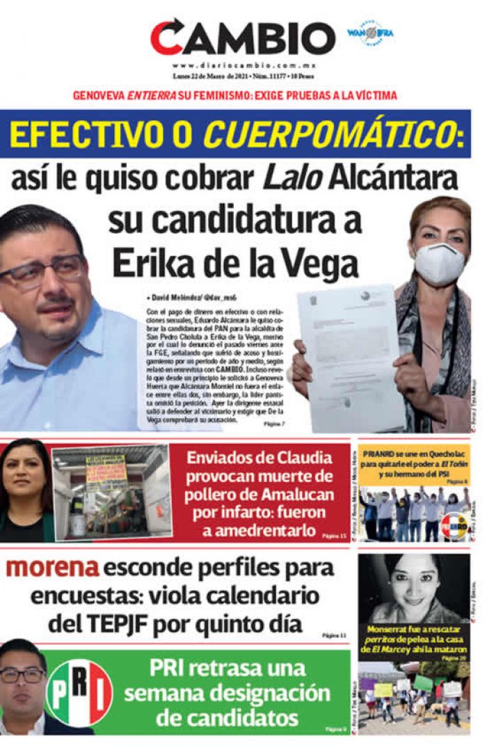 EFECTIVO O CUERPOMÁTICO : así le quiso cobrar Lalo Alcántara su candidatura a Erika de la Vega