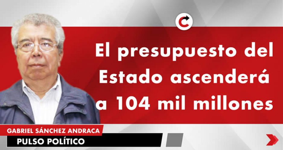 El presupuesto del Estado ascenderá a 104 mil millones