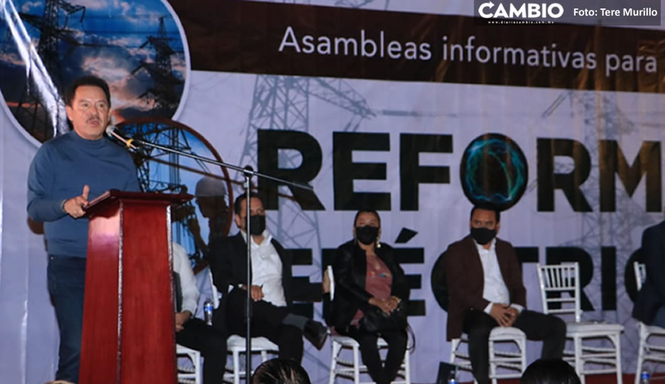 Ignacio Mier encabeza Asamblea Informativa de la Reforma Eléctrica en Tehuacán (VIDEOS)
