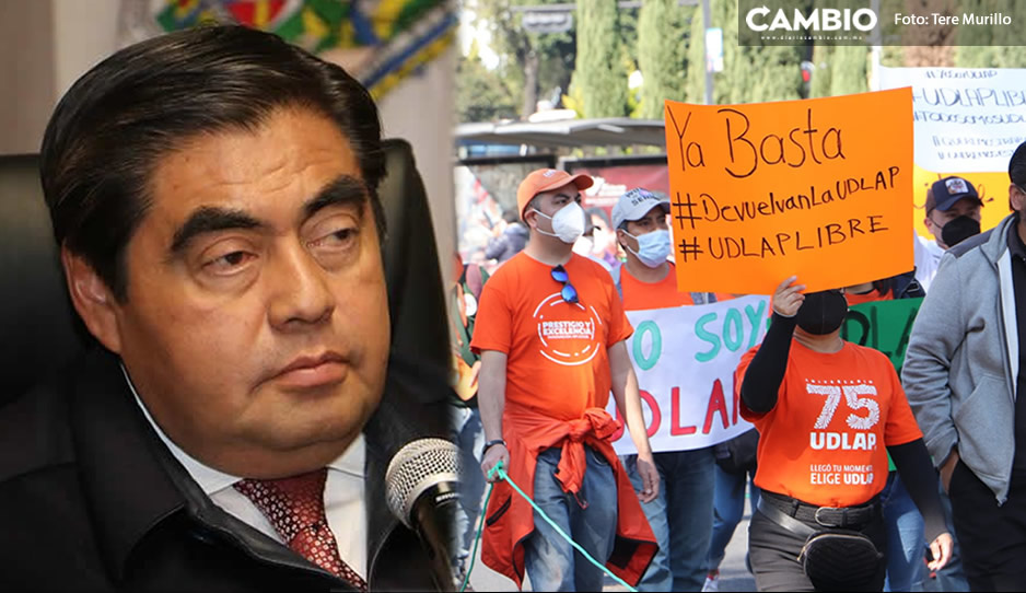 La rectora Cecilia Anaya es responsable de que no hay regreso a clases en la UDLAP: Barbosa