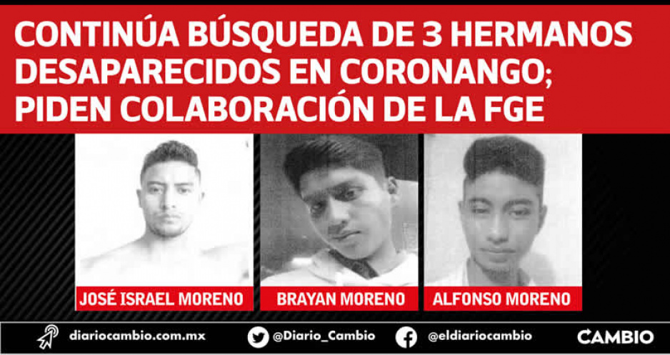 Madre lleva seis días buscando a sus tres hijos que desaparecieron de botanero en Coronango