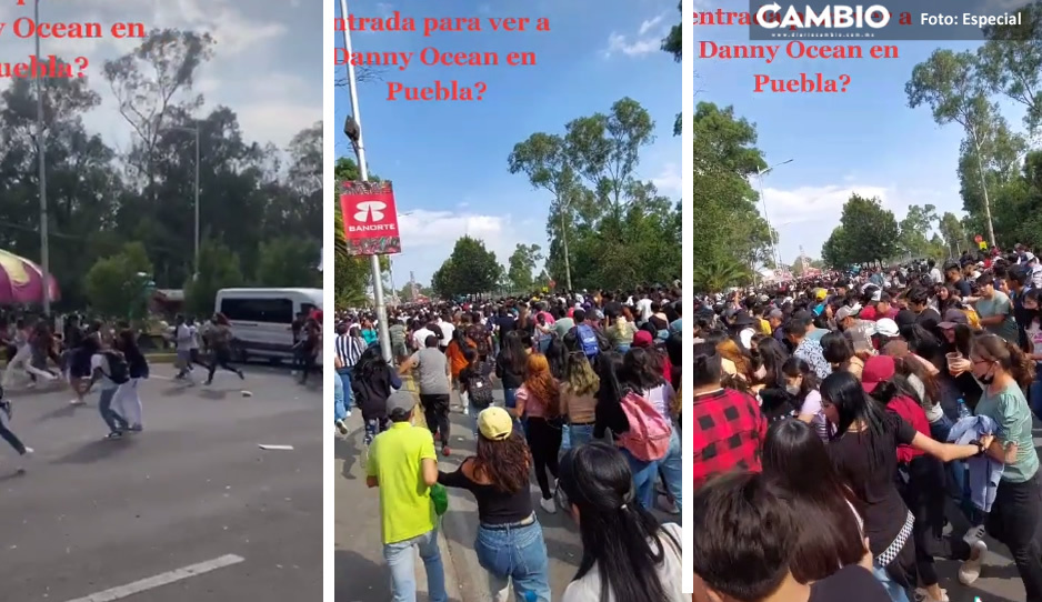 Chavitos corren como si fuera maratón para entrar gratis al concierto de Danny Ocean (VIDEO)