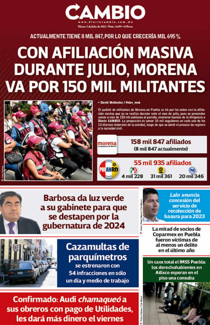 Con afiliación masiva durante julio, Morena va por 150 mil militantes