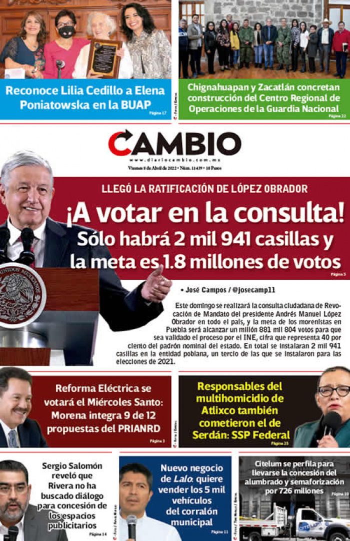 ¡A votar en la consulta! Sólo habrá 2 mil 941 casillas y la meta es 1.8 millones de votos