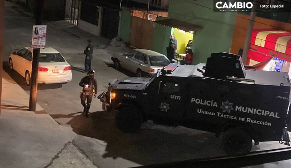 Tras fuerte operativo en Texmelucan fueron asegurados dos vehículos