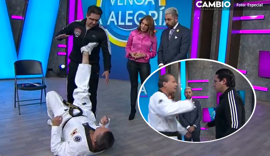Alfredo Adame reaparece y da clases de karate a conductores de Venga la Alegría (VIDEO)