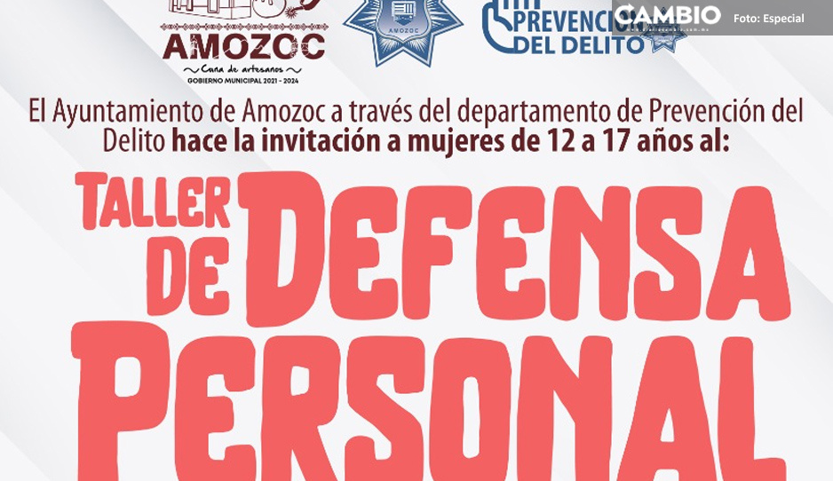 Amozoc invita a mujeres de 12 a 17 años al taller gratuito de Defensa Personal
