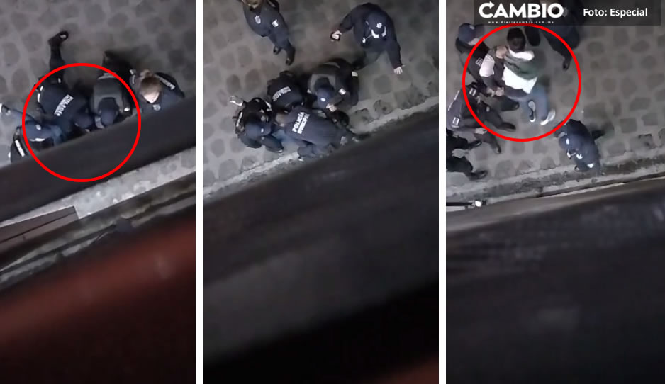 VIDEO: Exhiben a policías de Chignautla por abuso de autoridad tras detener a un hombre