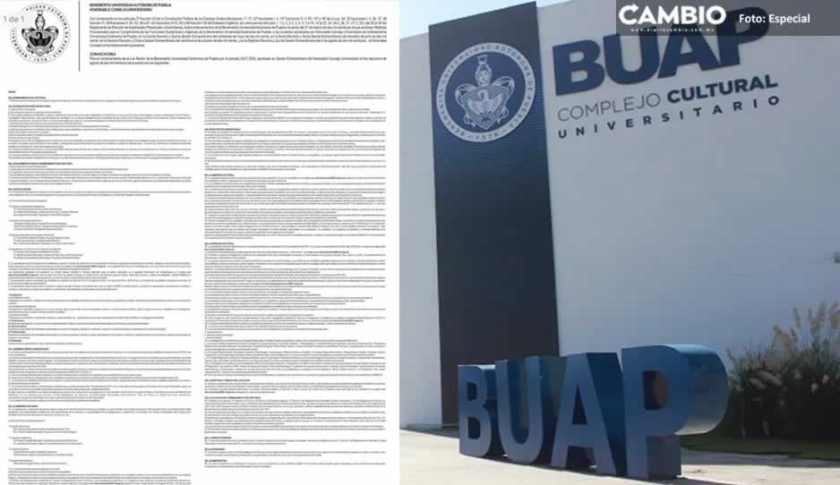 Lanzan convocatoria para elegir al nuevo rector de la BUAP; estos son los requisitos