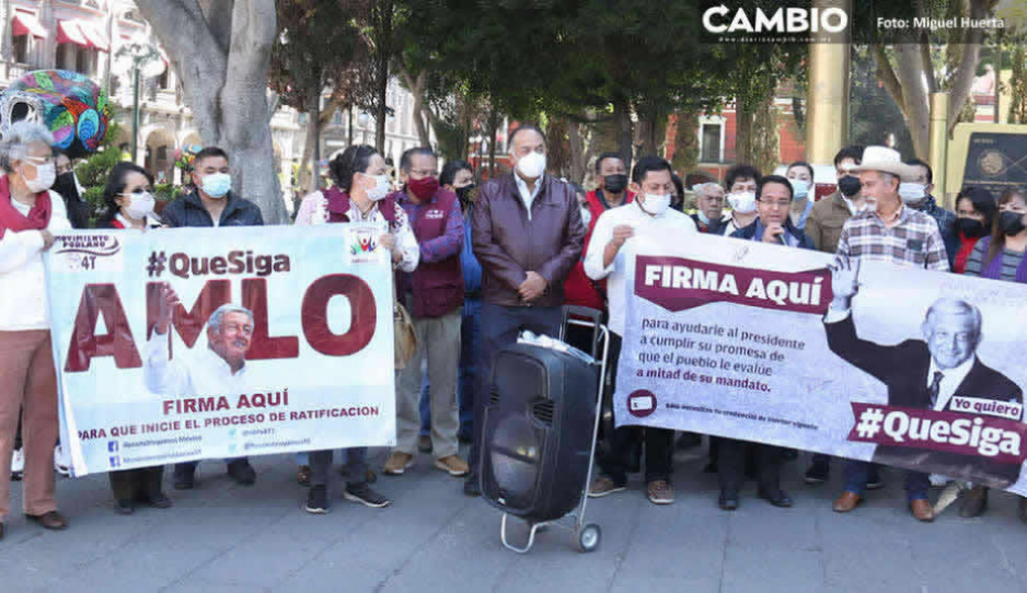 Fracasa recolección de firmas para Revocación de mandato en Puebla