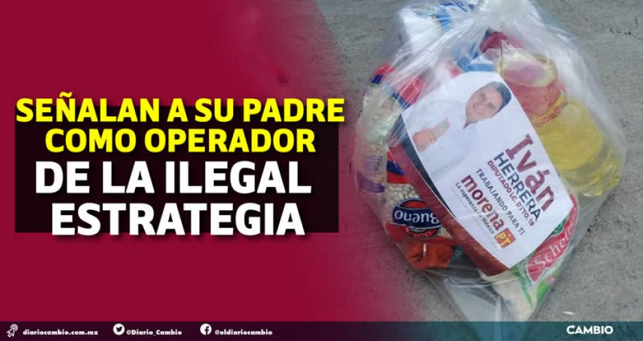 Iván Herrera desata compra de votos a través de la entrega de despensas (FOTOS Y VIDEO)