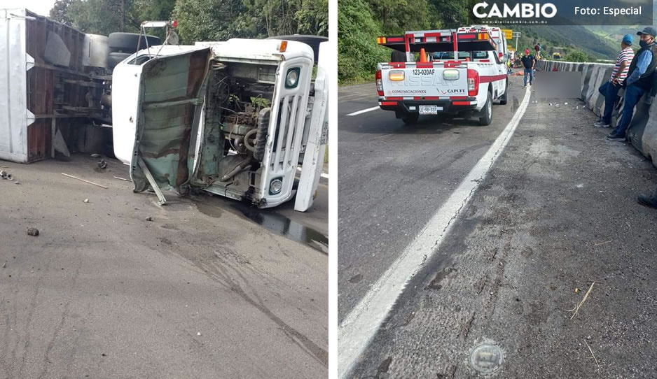 Camión se queda sin frenos y arrolla a trabajadores de CAPUFE en Esperanza; deja 5 muertos y 6 heridos