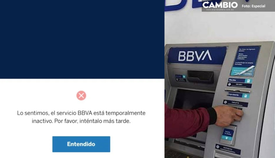 Otra vez reportan fallas en cajeros y app de BBVA