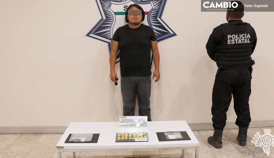 Cae Óscar tras distribuir droga por DiDi en Amalucan, La Flor y Totimehuacan
