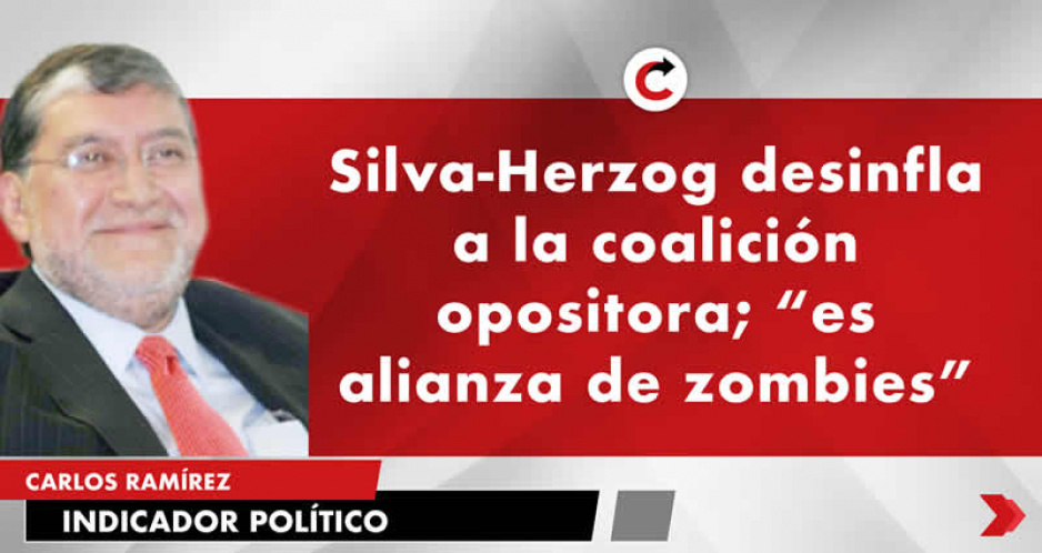 Silva-Herzog desinfla a la coalición opositora; “es alianza de zombies”