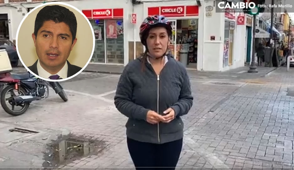 Diputada del PAN le hace guerra a Lalo por los bolardos y le pide regresarlos (VIDEO)