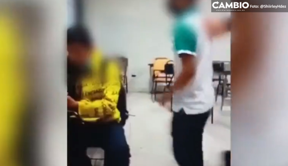 ¡Violencia en el Conalep! Alumno salvaje intenta ahorcar a su compañero (VIDEO)