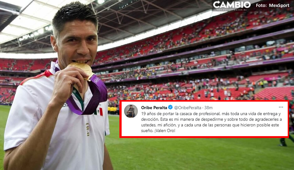 ¡Gracias Oribe Peralta por darnos la medalla de oro en Londres!, así anunció su retiro del futbol profesional