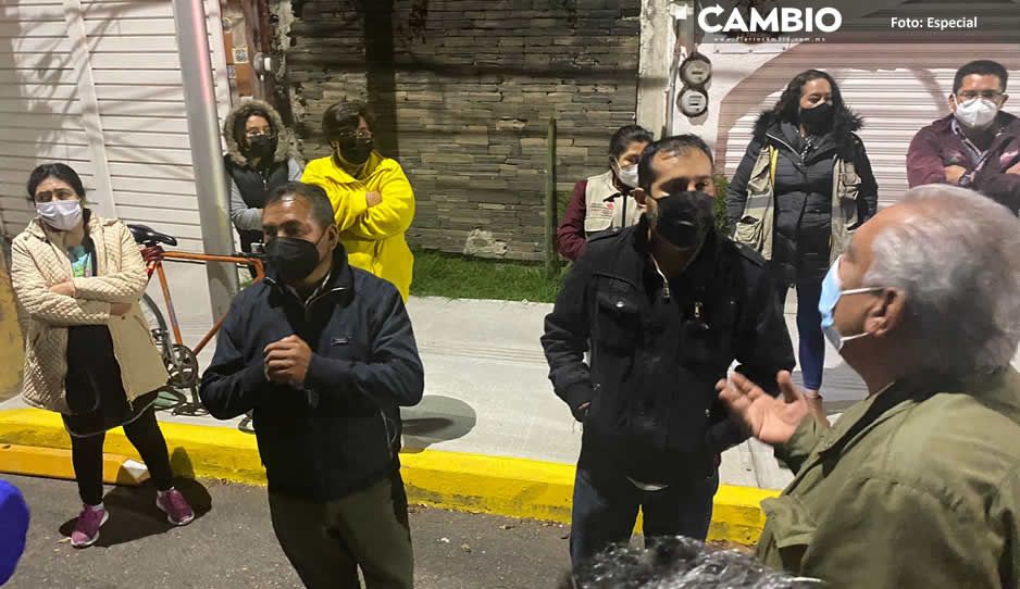 Rebelión en San Manuel: vecinos impiden la colocación de la ciclovía (FOTOS Y VIDEOS)