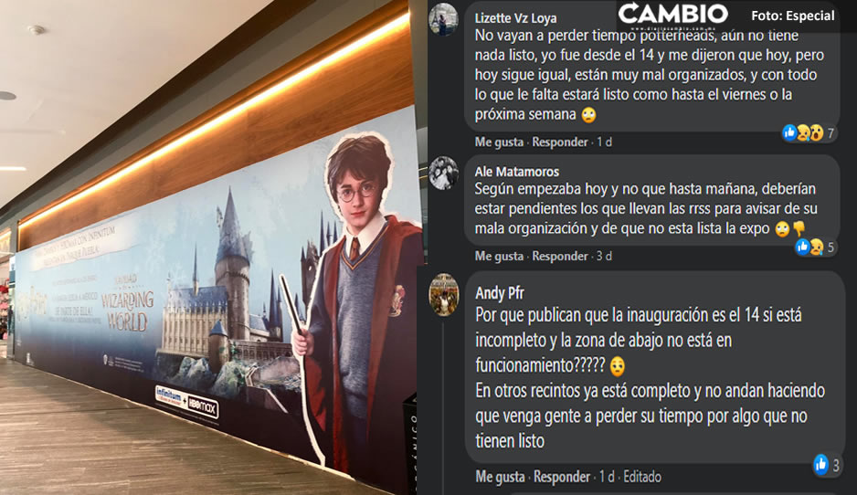 &iexcl;Vestidos y alborotados! Defraudan a fans de Harry Potter en Parque Puebla