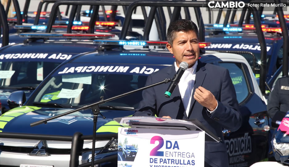 Al fin Lalo entrega 311 patrullas para garantizar la seguridad en Puebla (VIDEO)