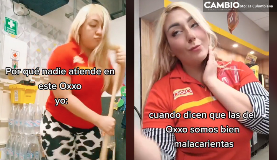 Cajera &quot;alucina&quot; del Oxxo se vuelve viral por bailes en TikTok (VIDEO)