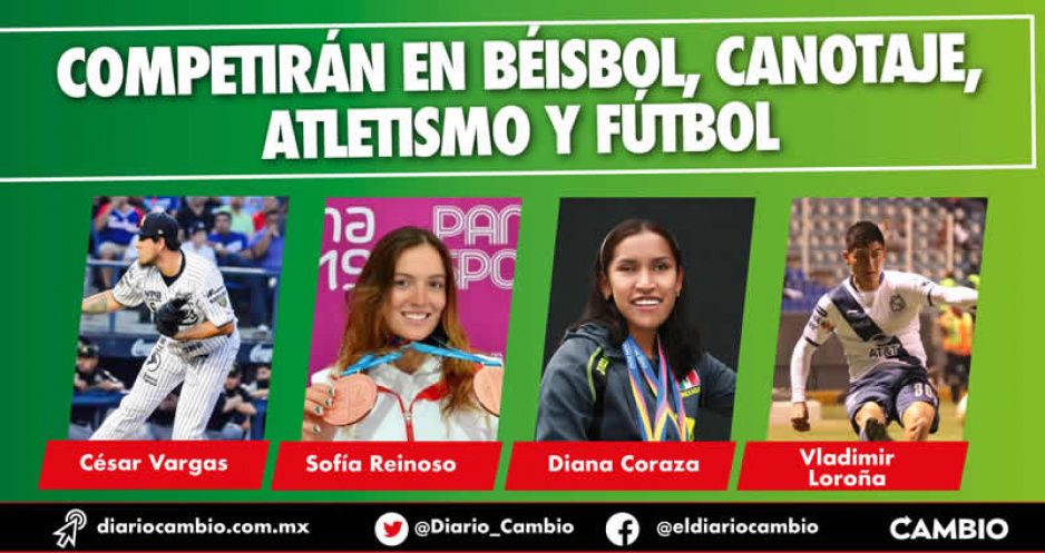 Cuatro poblanos irán a las olimpiadas de Tokio para defender la bandera de México (FOTOS)