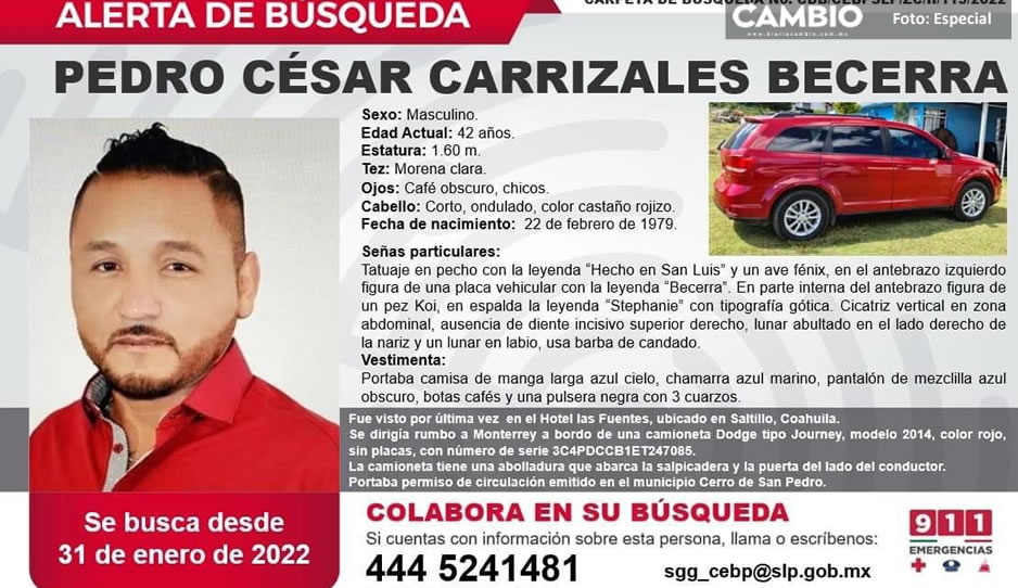 Se busca a &quot;El Mijis&quot; , lleva 8 días desaparecido