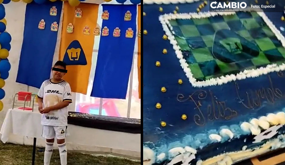 ¡Felino desde la cuna! Niño celebra su cumpleaños con fiesta temática de Pumas