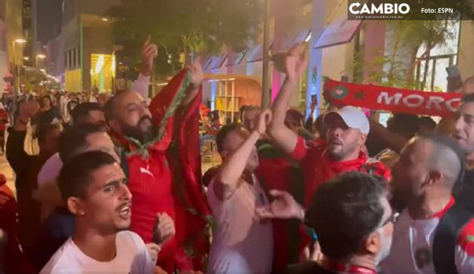 ¡No paran de festejar! Aficionados de Marruecos toman las calles de Doha (VIDEO)
