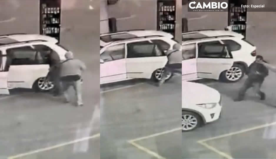 VIDEO FUERTE: Captan violento secuestro de escolta en gasolinera de Guanajuato