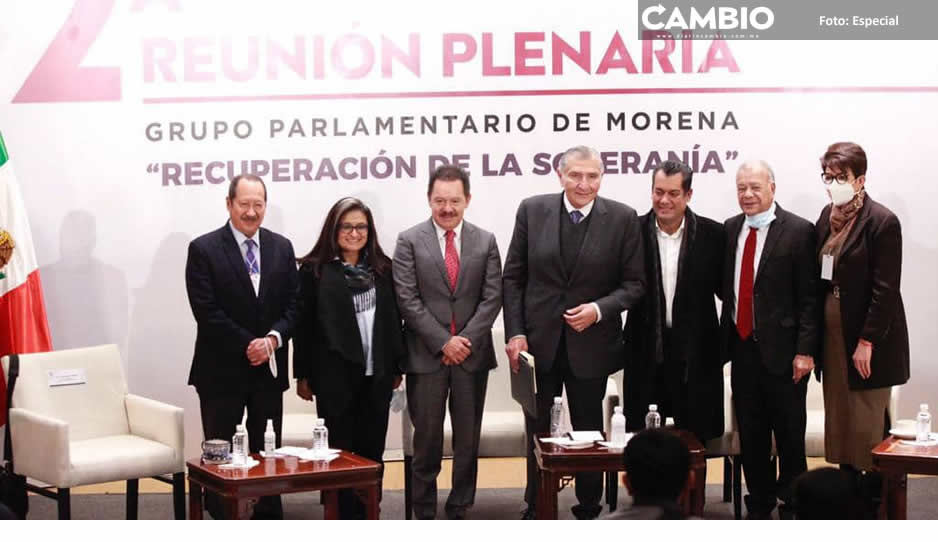 Arranca plenaria de Morena: Nacho Mier recibe a Adán Augusto, Ebrad y Bartlett (FOTOS)