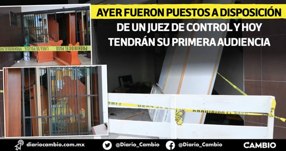 Imputarán pandillerismo, robo, lesiones y daños a 20 detenidos por disturbios en sede sindical (FOTOS Y VIDEO)