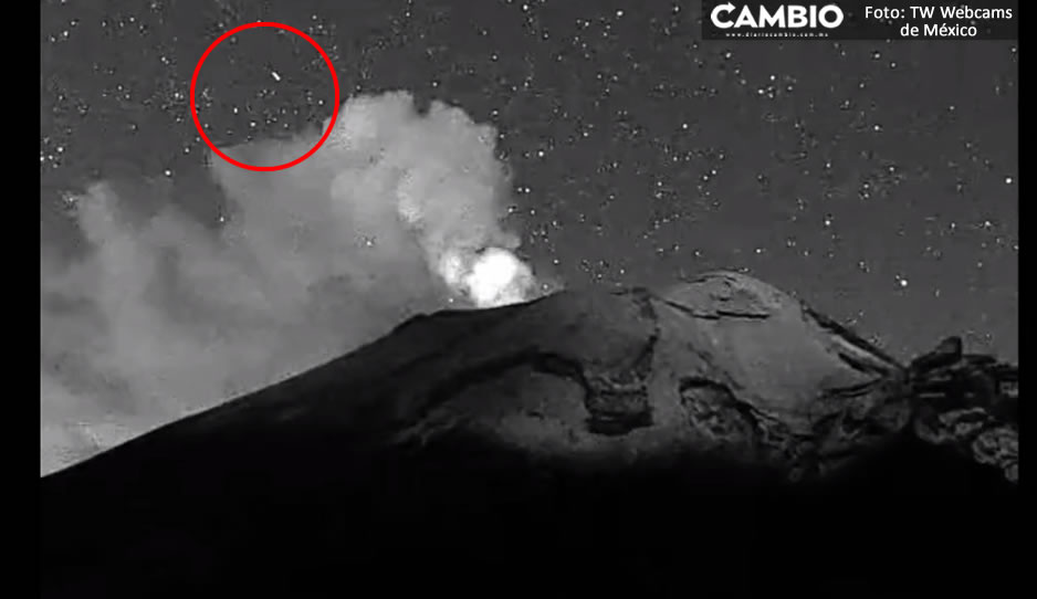 VIDEO: Captan un OVNI entrando al cráter del Popocatépetl