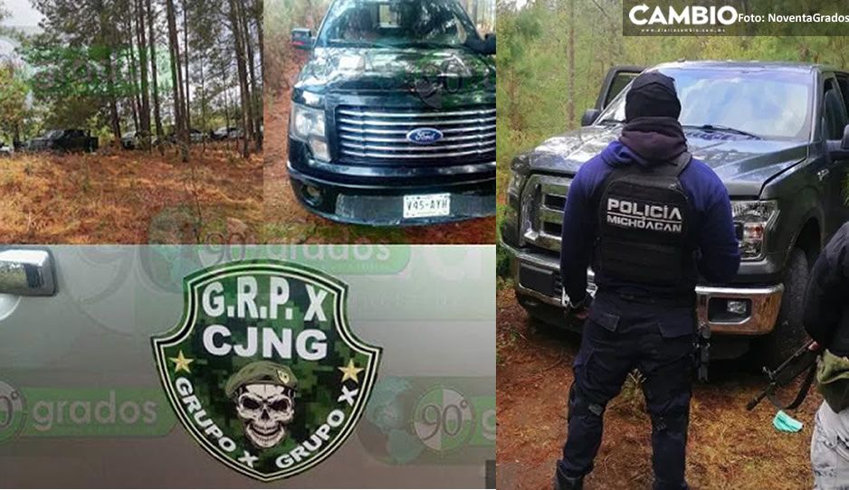 FOTOS: Hallan impresionante convoy del CJNG en bosque de Zinapécuaro